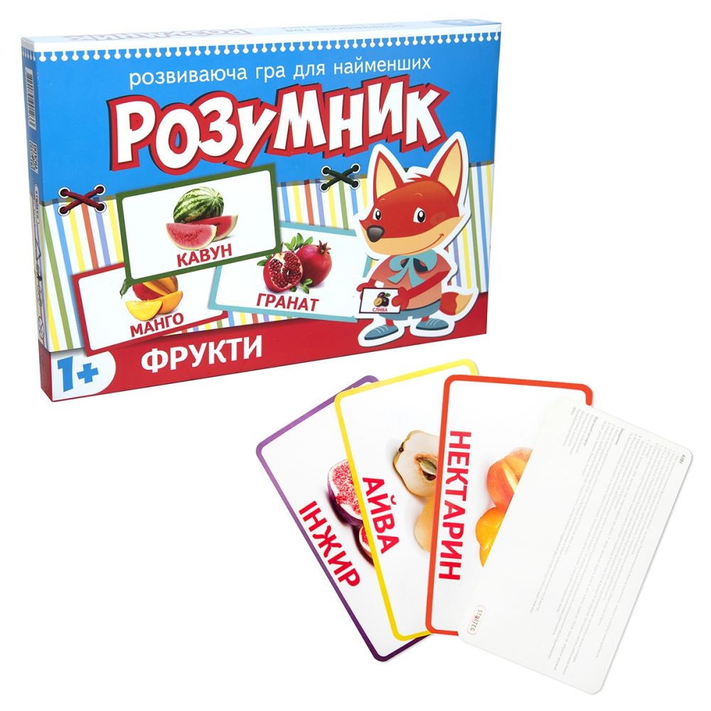 Гра Strateg Маленький розумник серія фрукти українською мовою (30303)