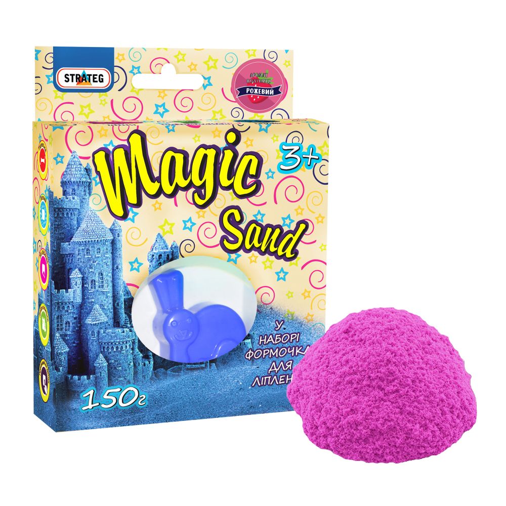 Magic sand pink with strawberry flavor, 150 g (39311)