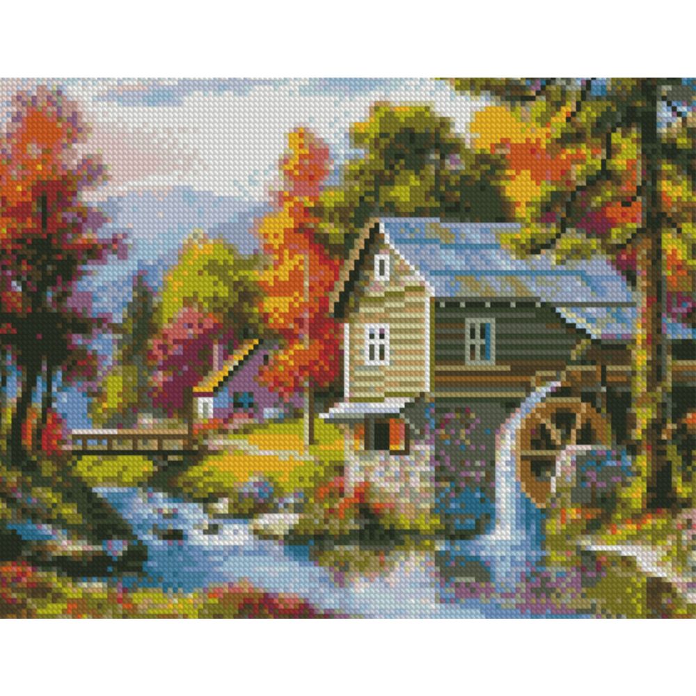 Алмазна картина HX332 "Бабусин будиночок", розміром 30х40 см