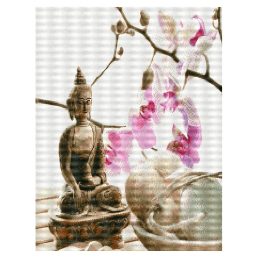 Алмазна картина HA0010 "Розслаблення з Буддою" , розміром 50х60 см