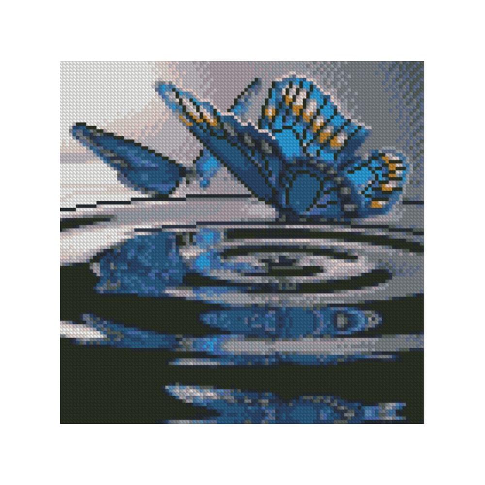 Алмазна картина CA-0026 "Метелики на воді", розміром 30х30 см