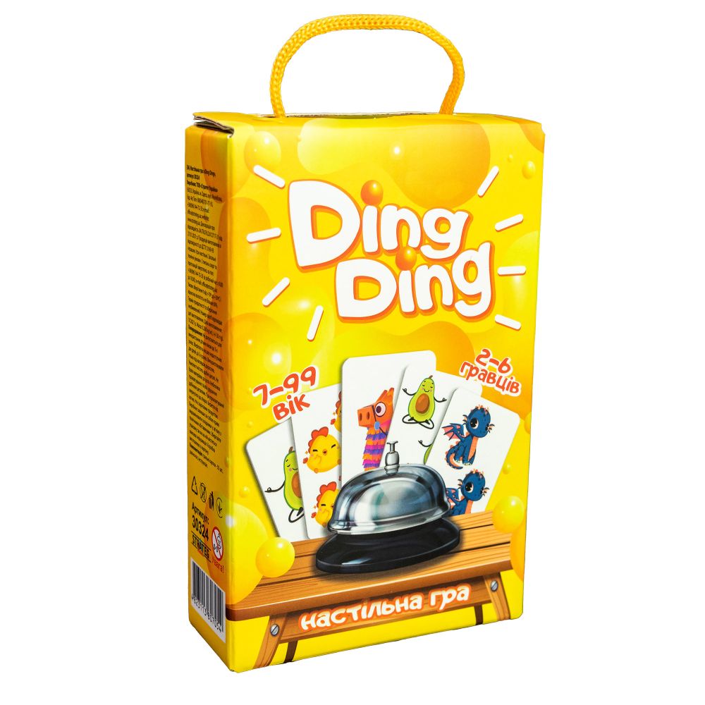 Настільна гра 30324 (укр) "Ding ding", в кор-ці 12-18.7-4.8 см