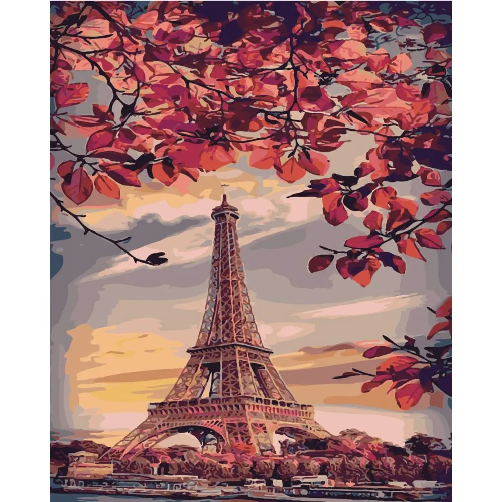 Картина за номерами Strateg ПРЕМІУМ Фарби Парижа з лаком розміром 40х50 см SY6443