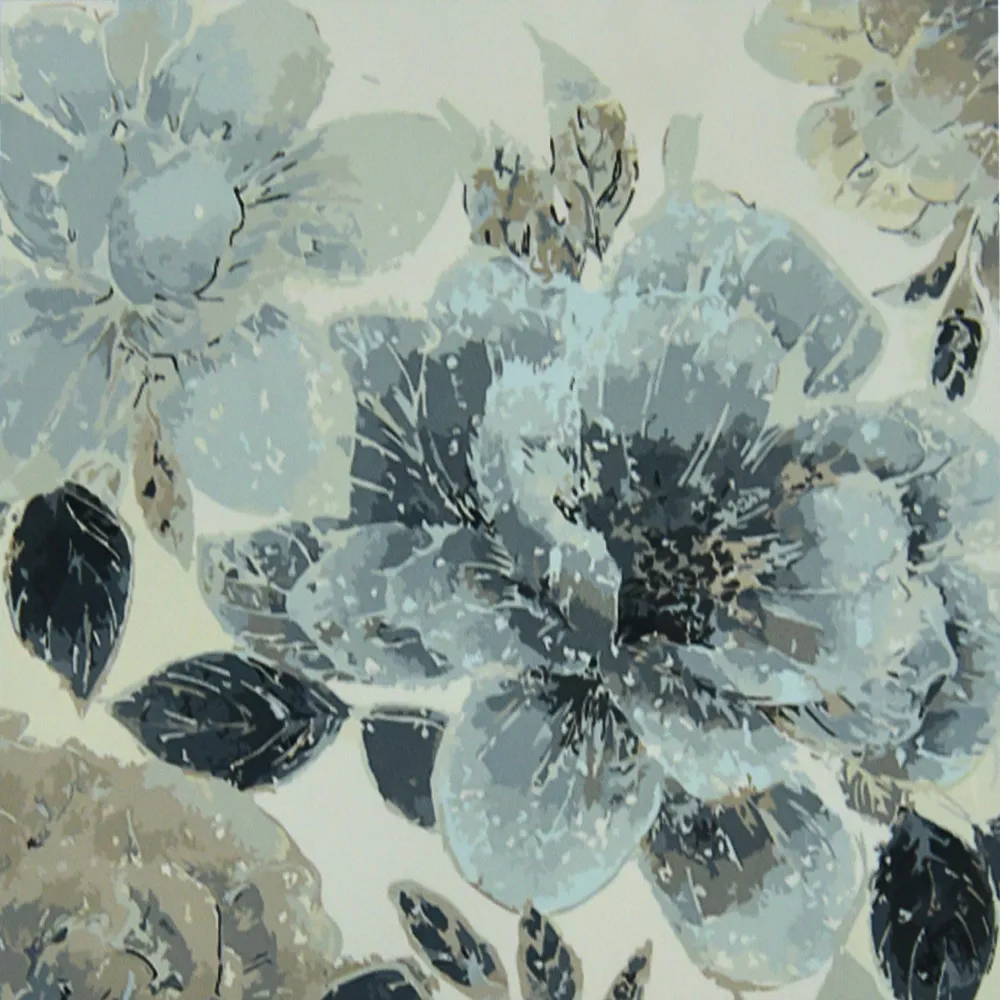 Картина за номерами Strateg   Голубі квіти розміром 50х50 см (AA020)