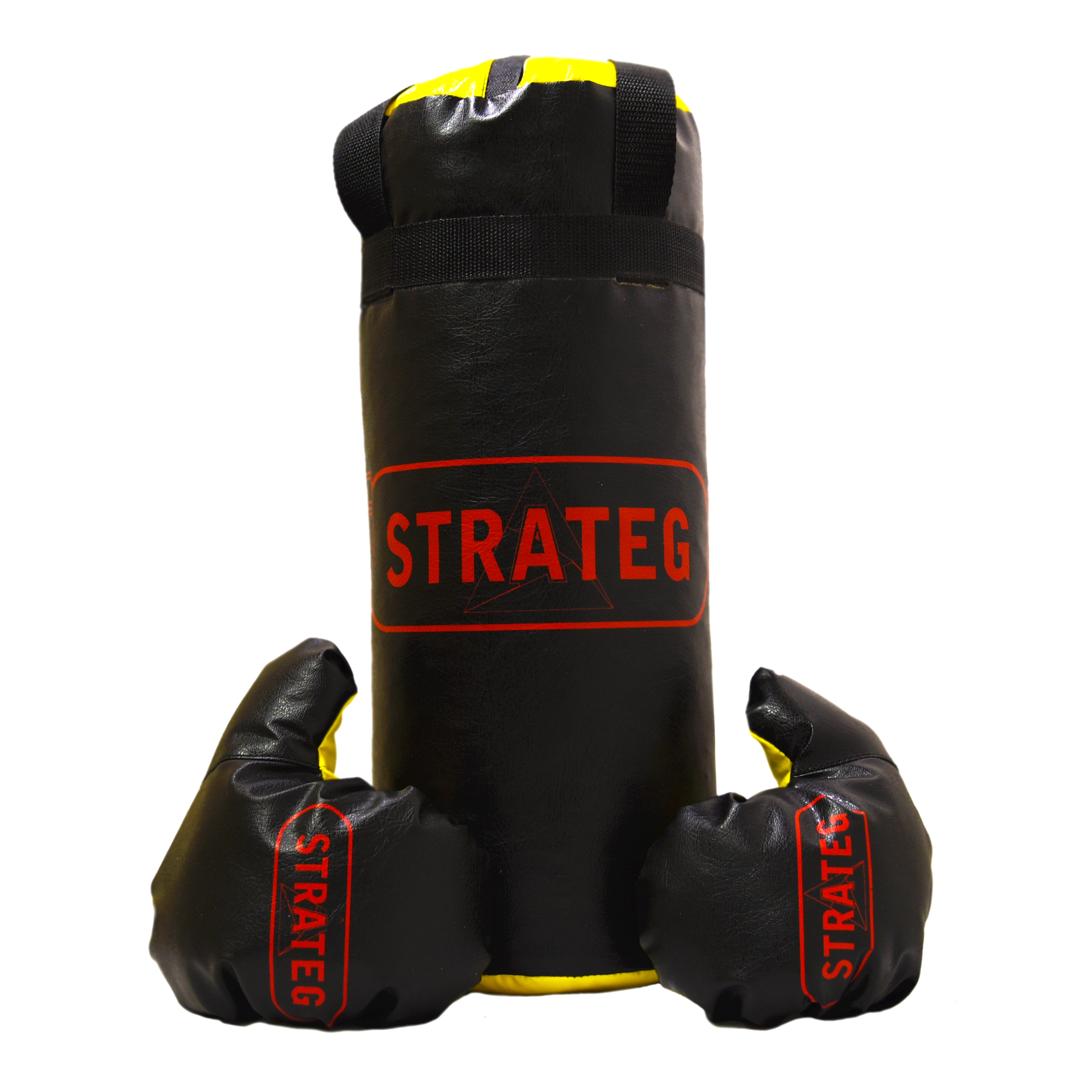 Боксерский набор Strateg Elite sport маленький высота 46 см диаметр 18 см(2020)