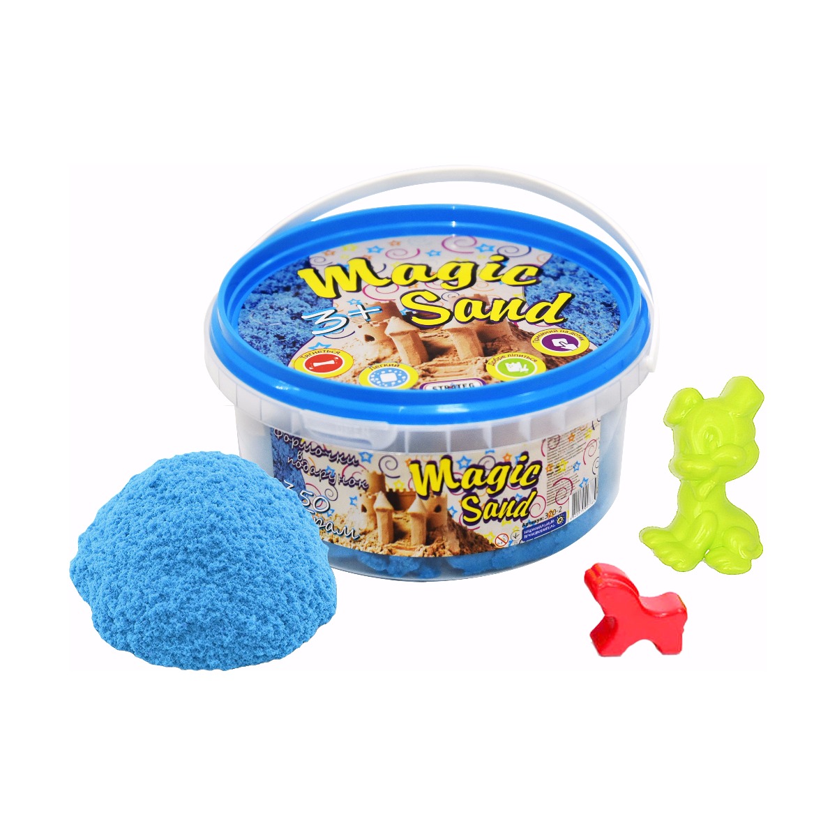 Magic sand blue, bucket 350 g (370-2)