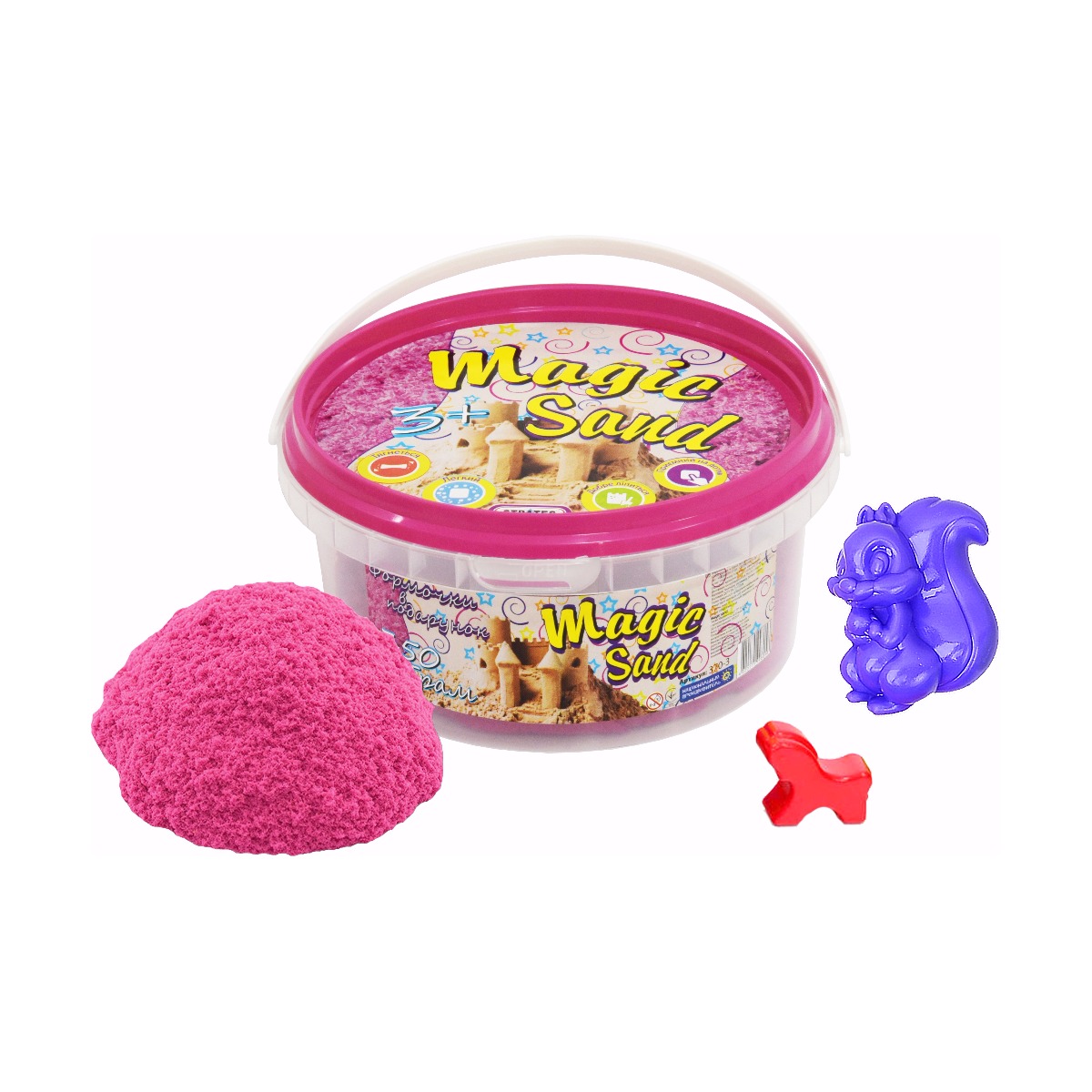 Magic sand pink, 350 g bucket (370-3)