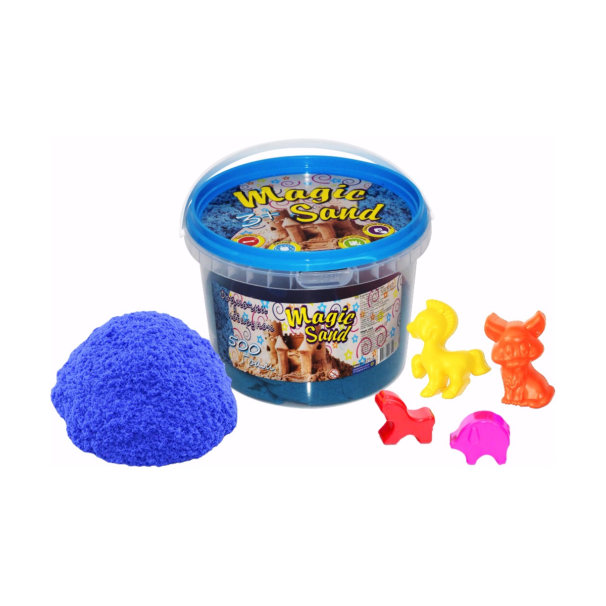 Magic sand blue, 0.5 kg bucket (371-2)