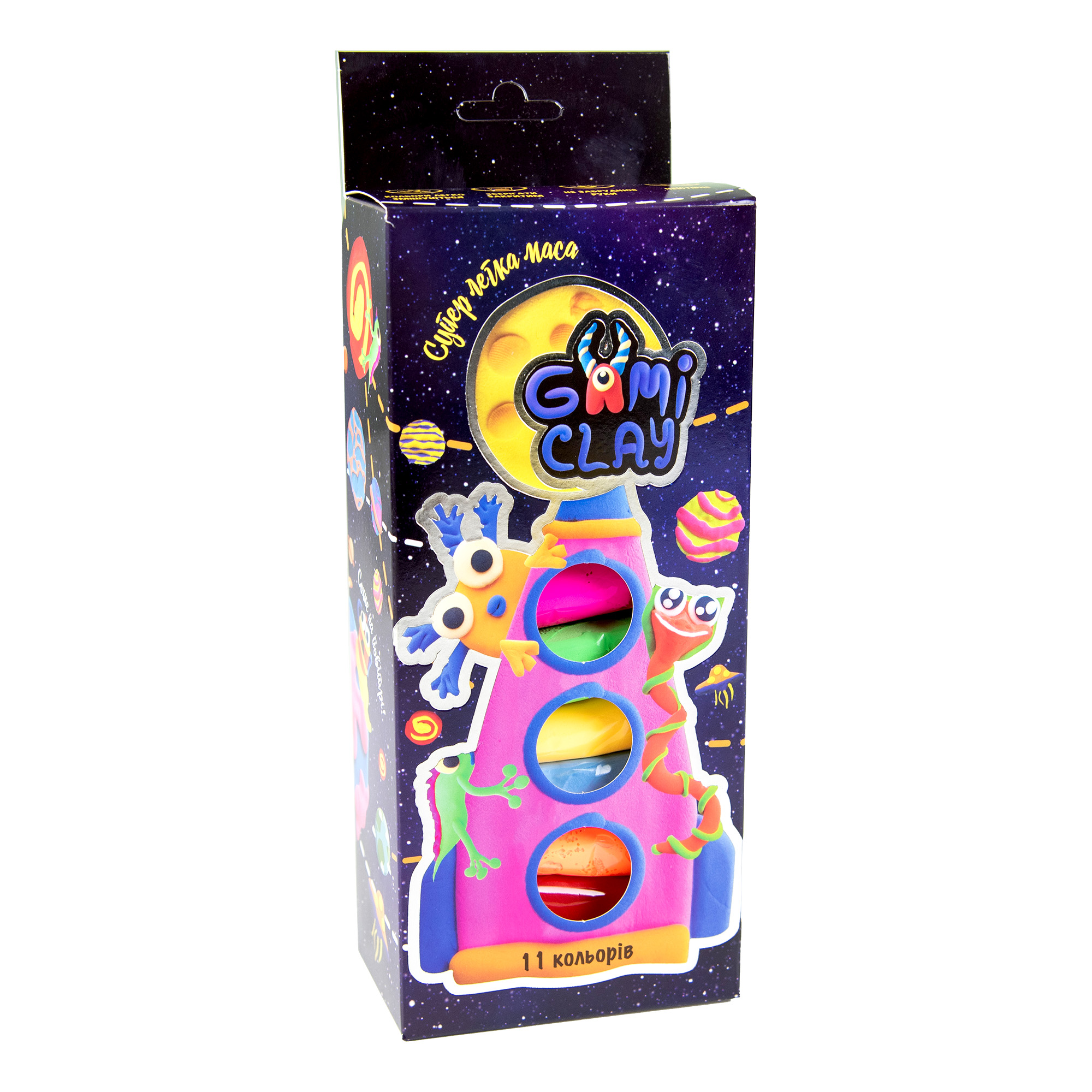 Mass for modeling Gumi clay, 12 colors, 20 g (71503)