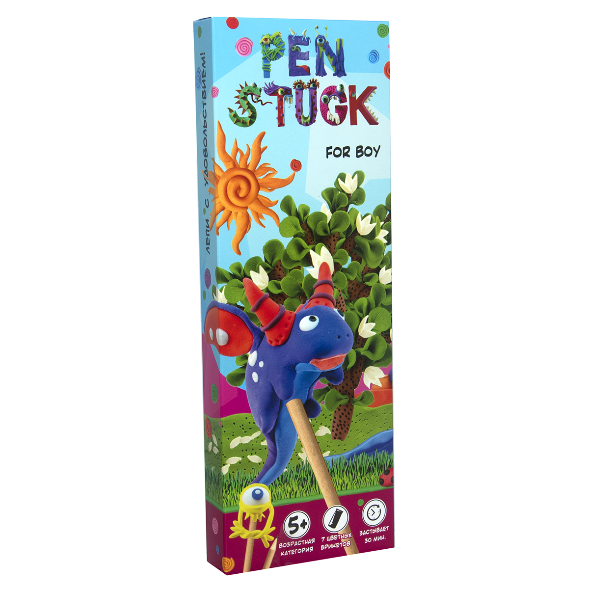 Набор для творчества Strateg Pen Stuck for boy на русском языке (30710)