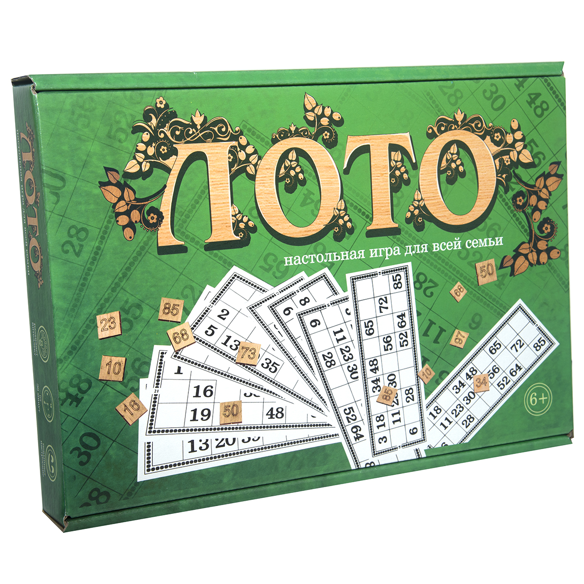 Lotto with wooden chips (Russian) (30661)