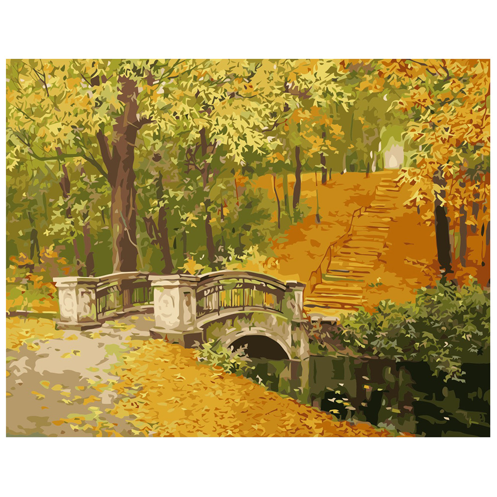 Paint by number "Bridge in autumn"(VA-0277)