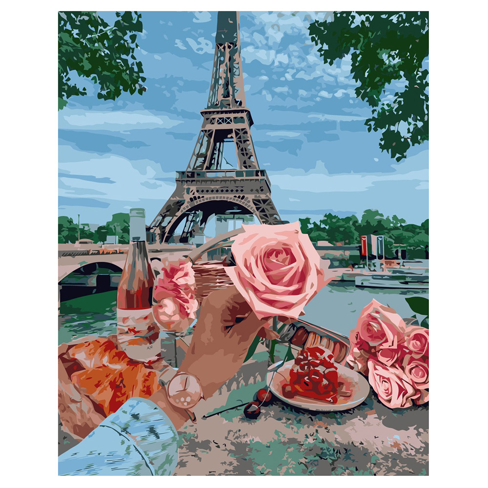 Картина по номерам романтика в Париже