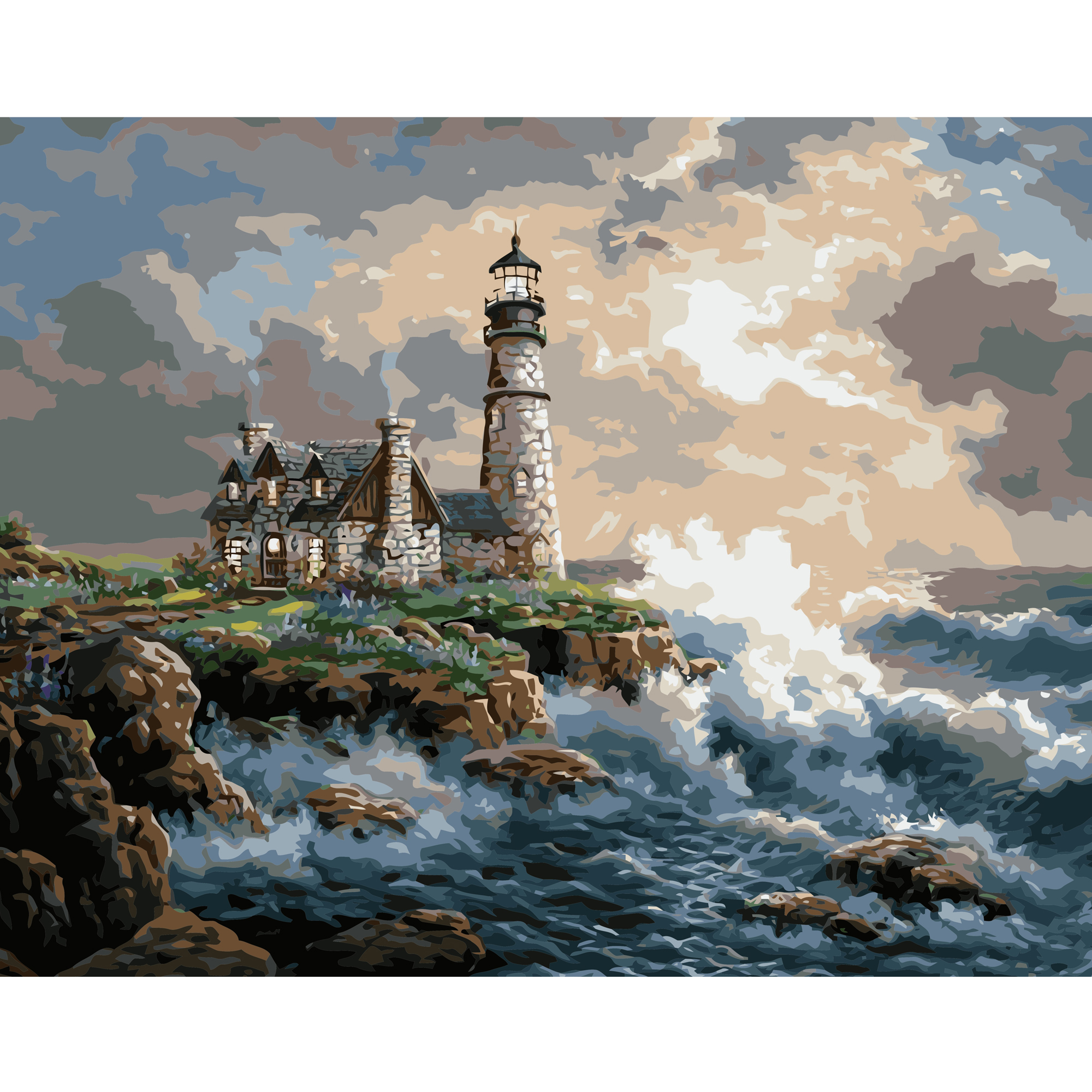 Paint by number Lighthouse, 40x50 cm(VA-0437)
