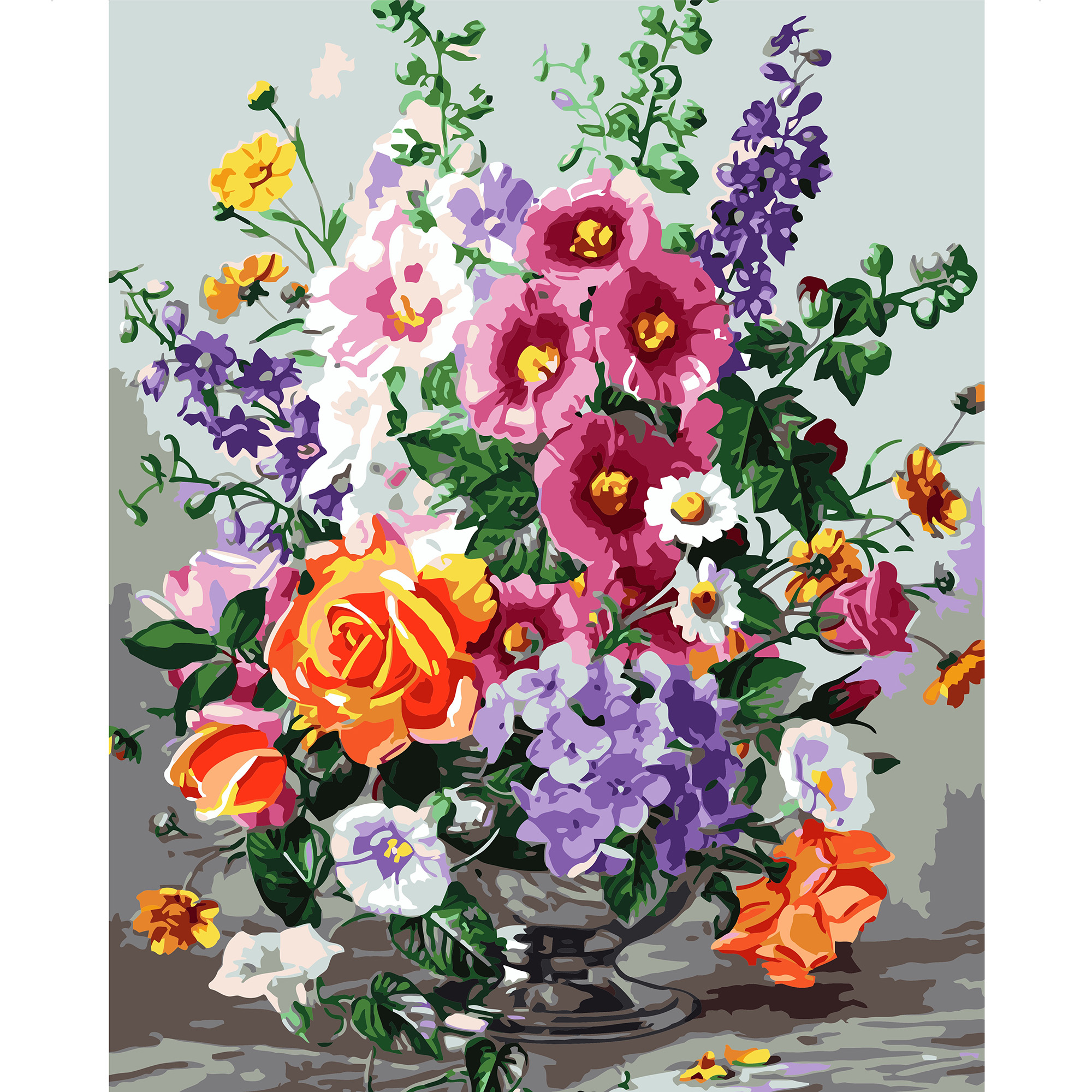 Яскравий літній букет з лаком VA-1460