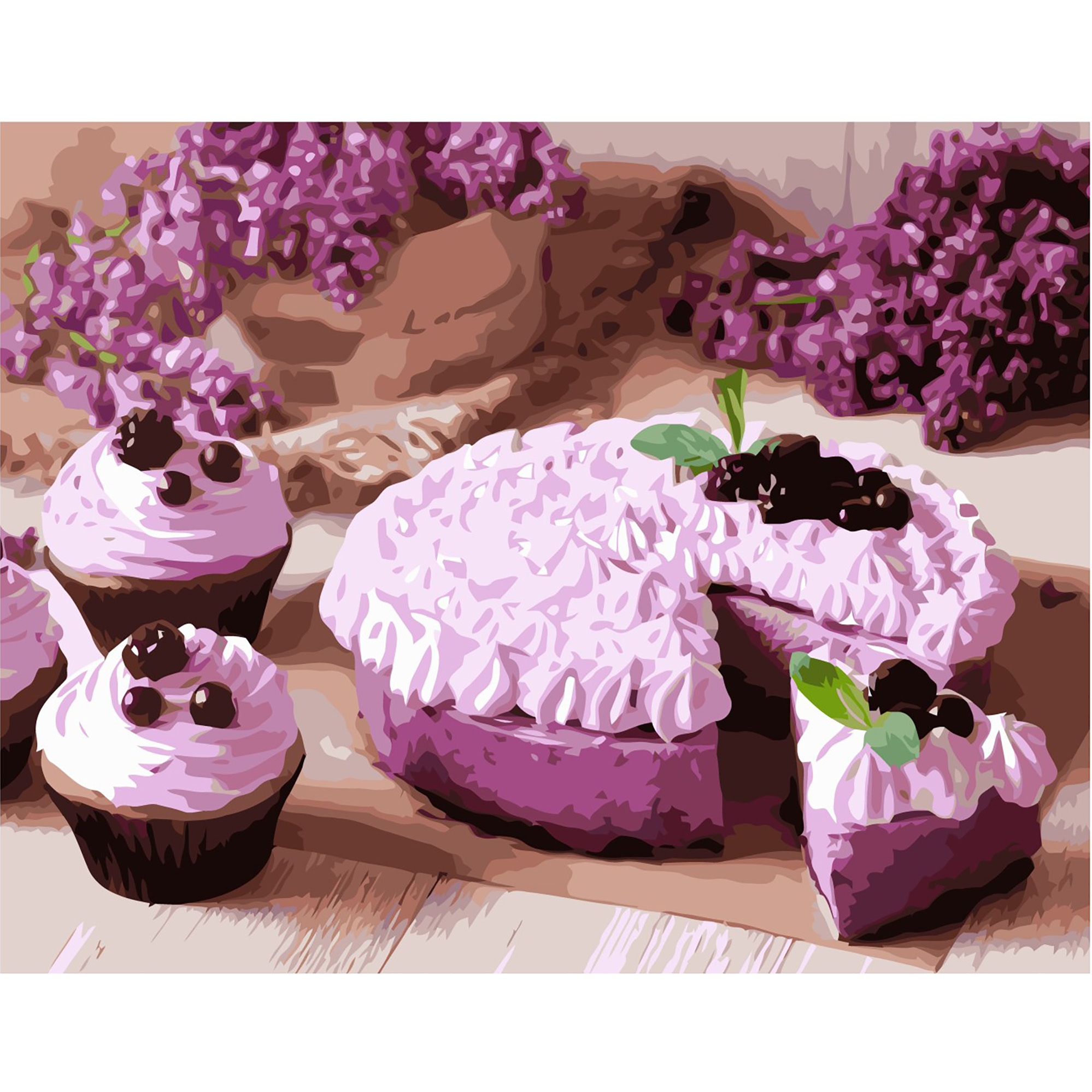 Ожинові десерти з лаком VA-1911