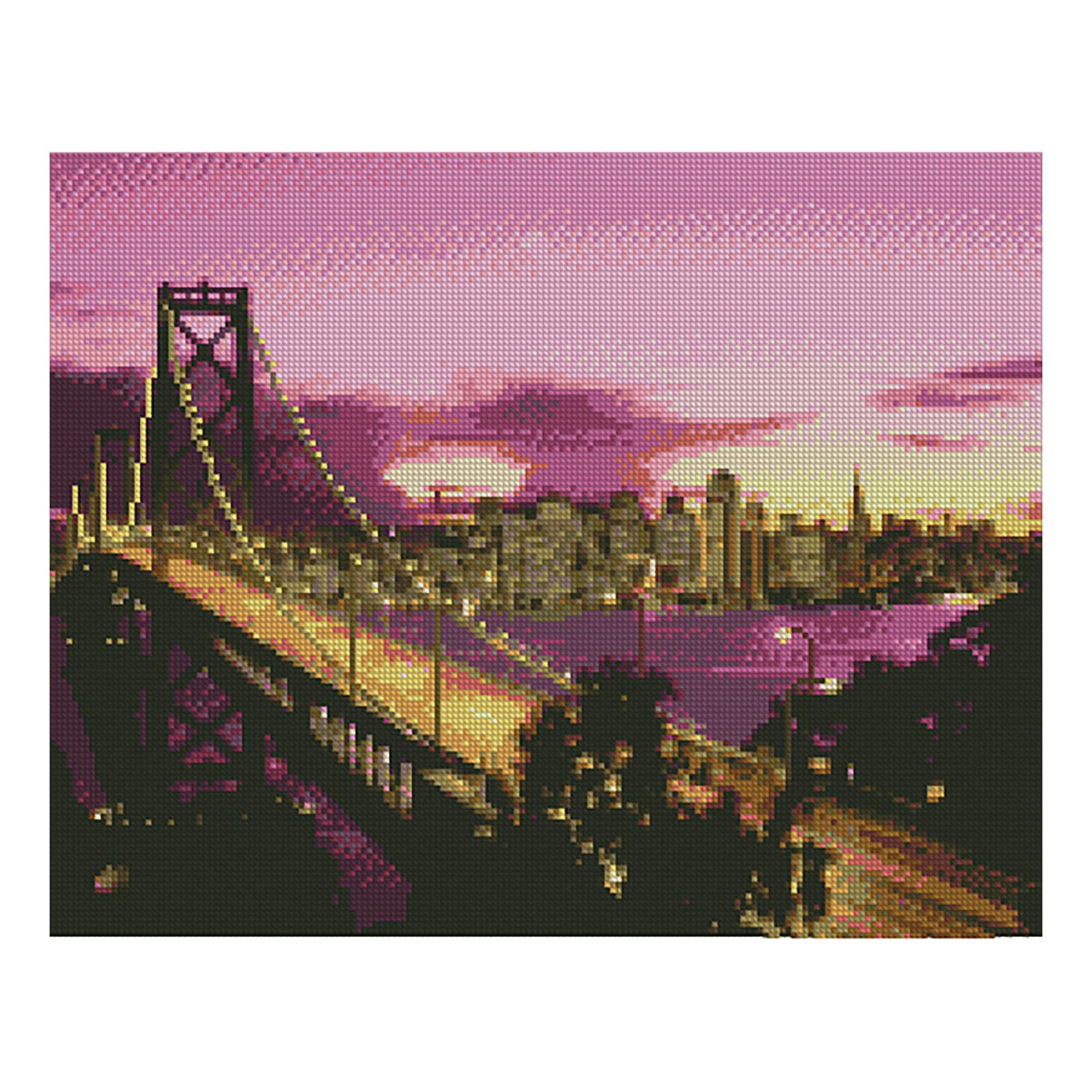 Diamond mosaic Premium Strateg "Manhattan Bridge", 40x50 cm