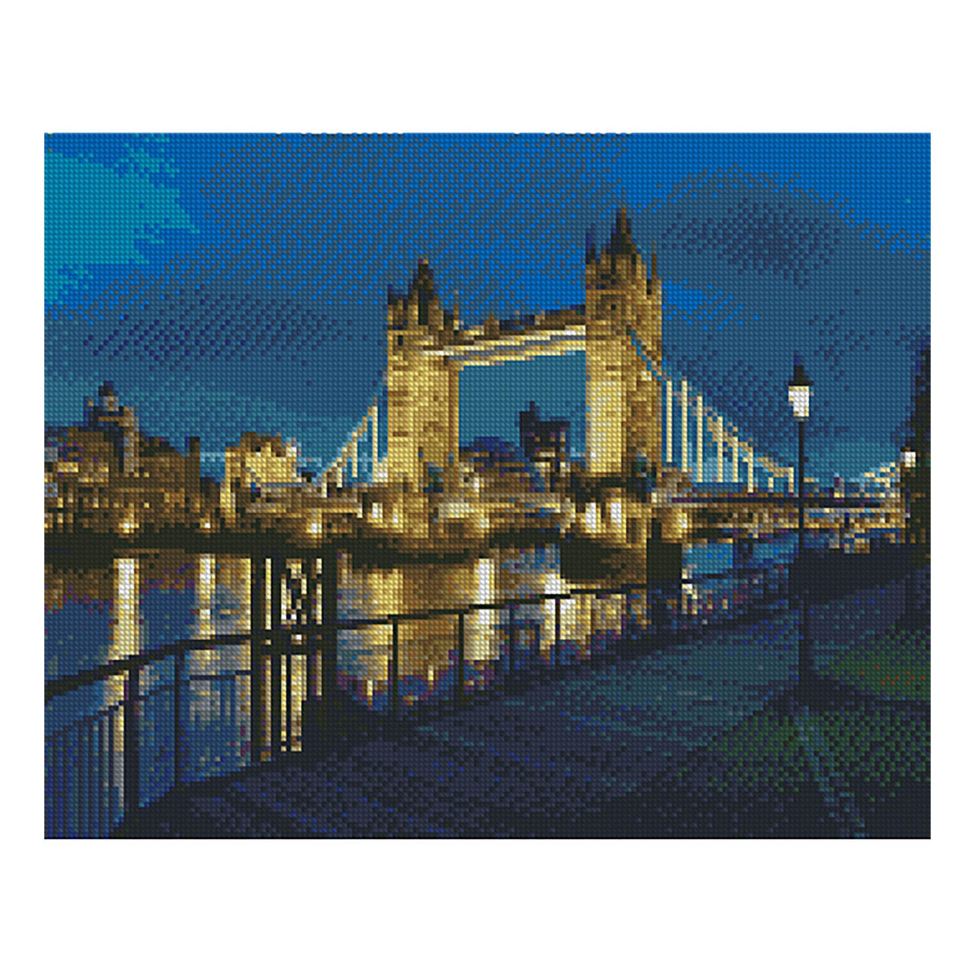 Diamond mosaic Premium Strateg "Tower Bridge", 40x50 cm