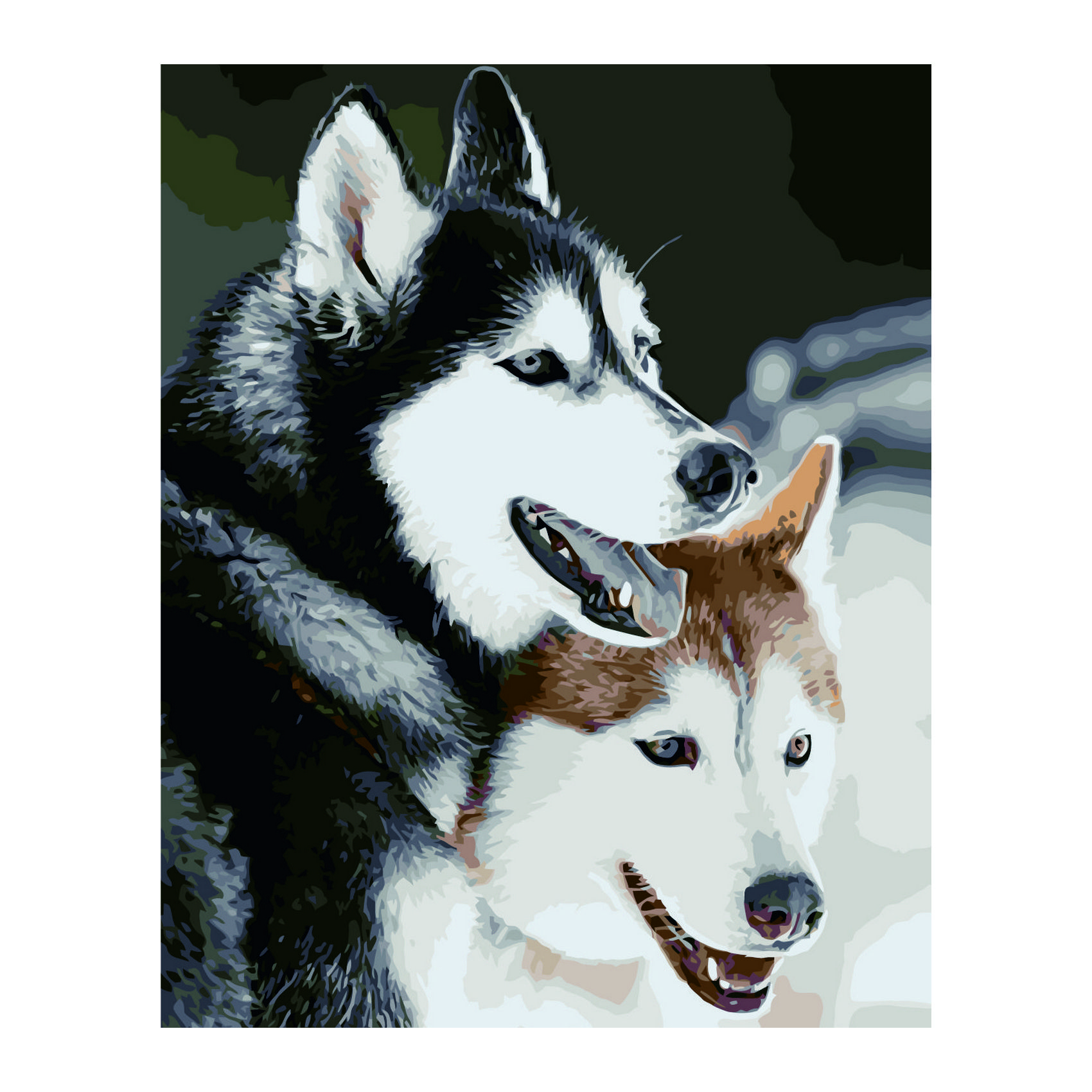 Два хаскі з лаком VA-2375