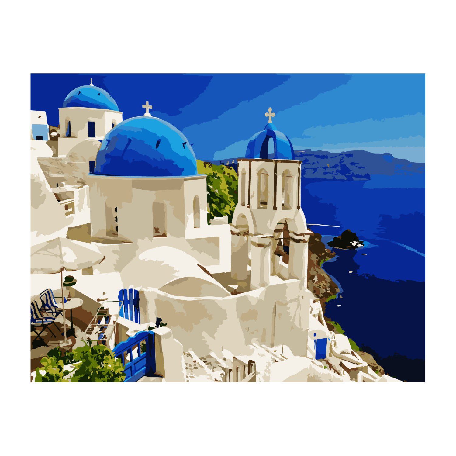 Сонячний Санторіні з лаком VA-2349