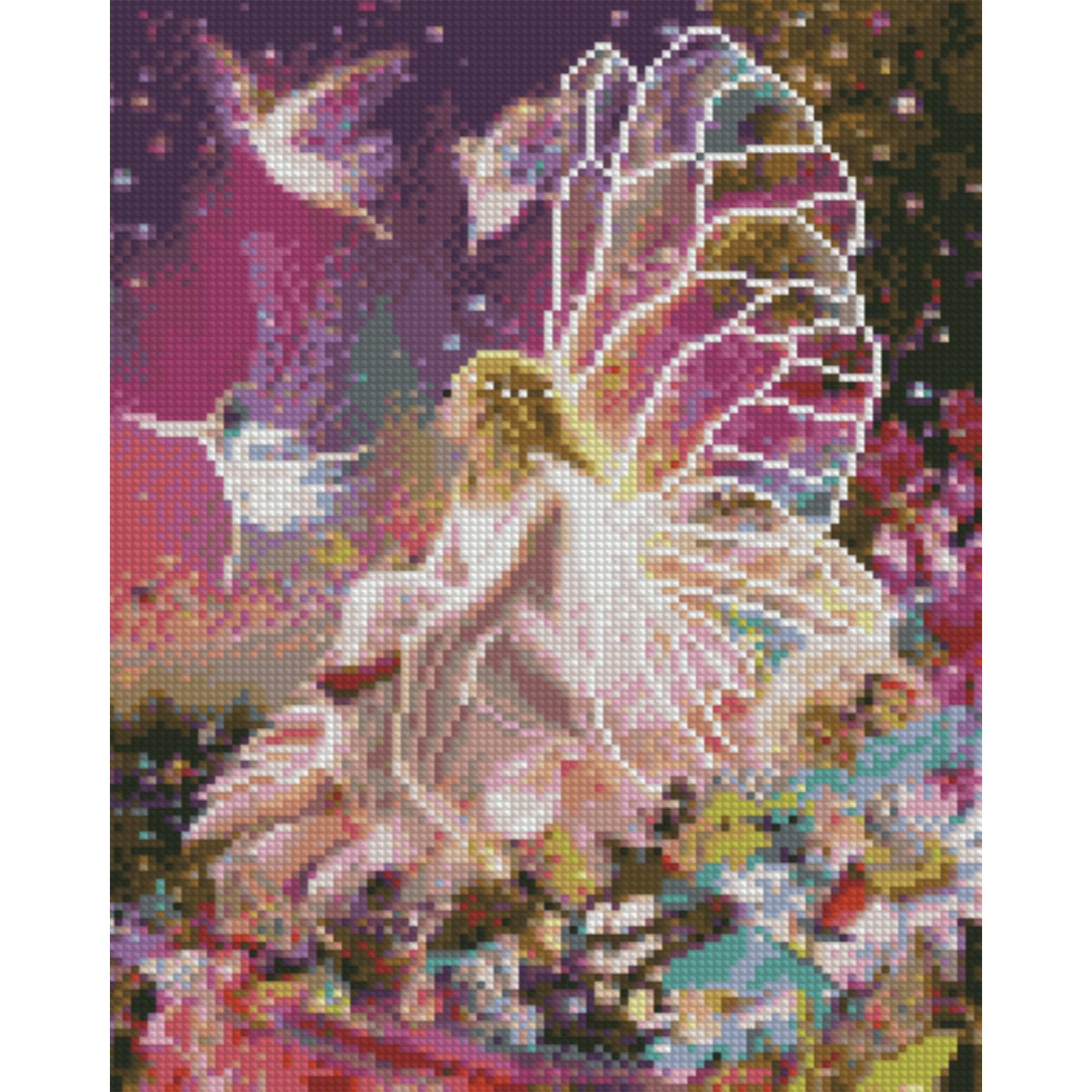 Diamond mosaic Premium "Flower Fairy", 30x40 cm