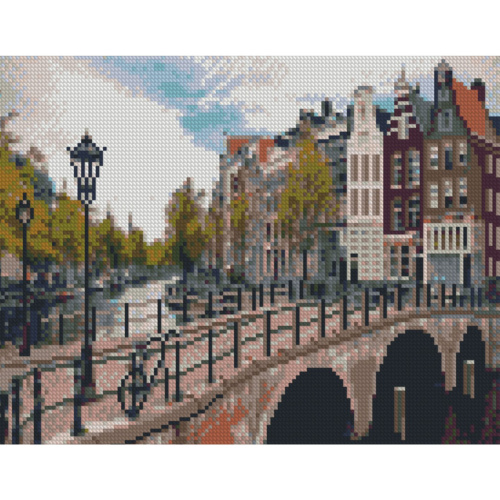 Diamond mosaic Premium "Amsterdam", 30x40 cm