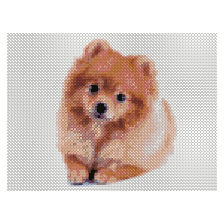 Diamond mosaic Premium "Little cute dog" 30x40