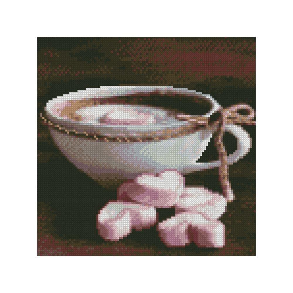 Diamond mosaic "Coffee with marshmallows"