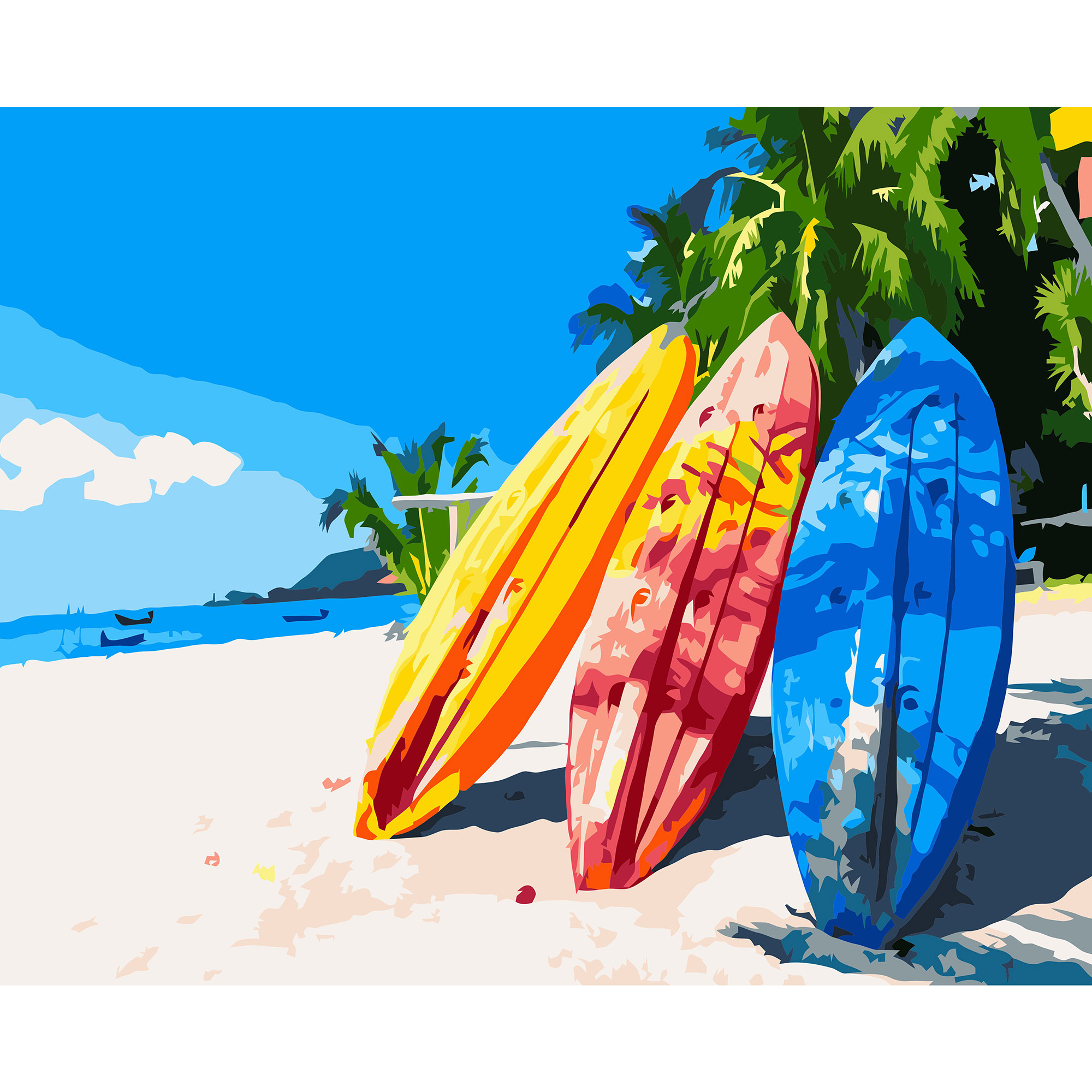 Відпочинок на морі з лаком см VA-3194