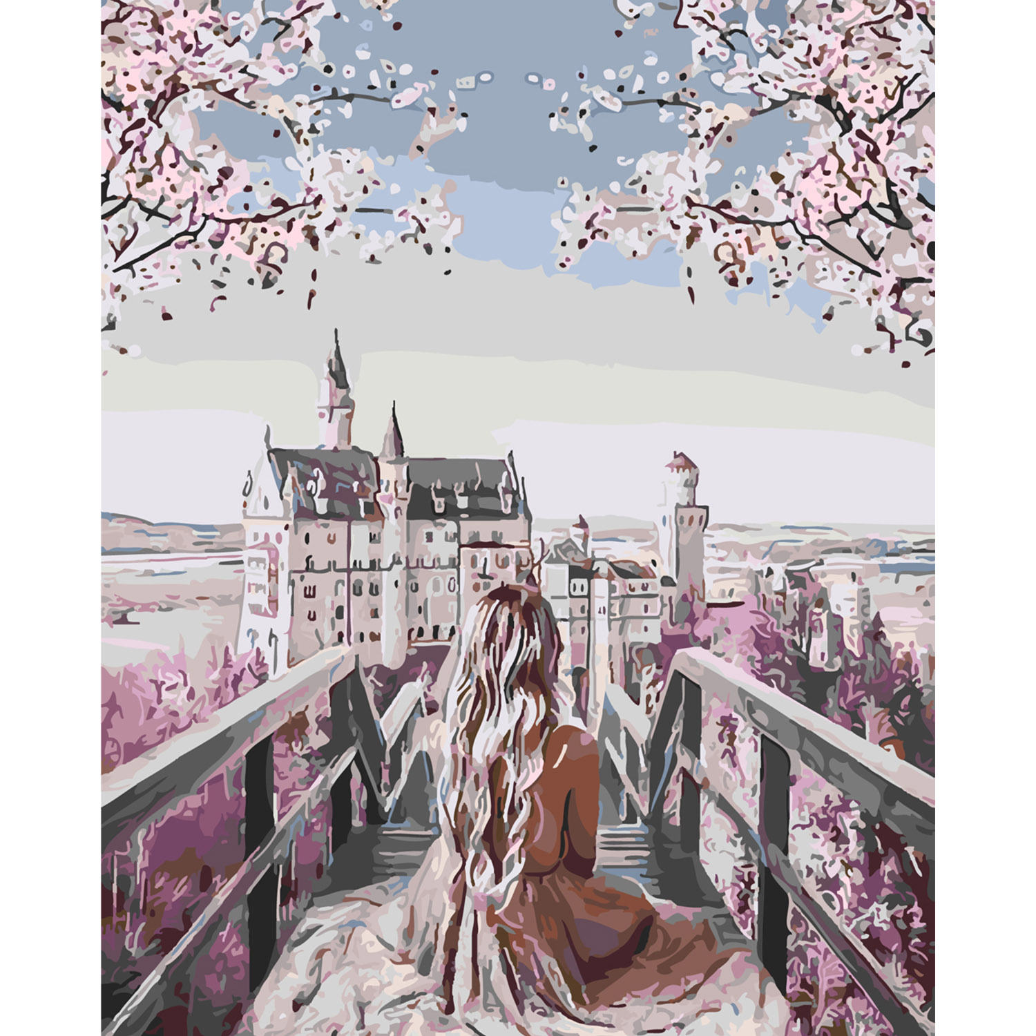 Мрійлива дівчина з лаком SY6143