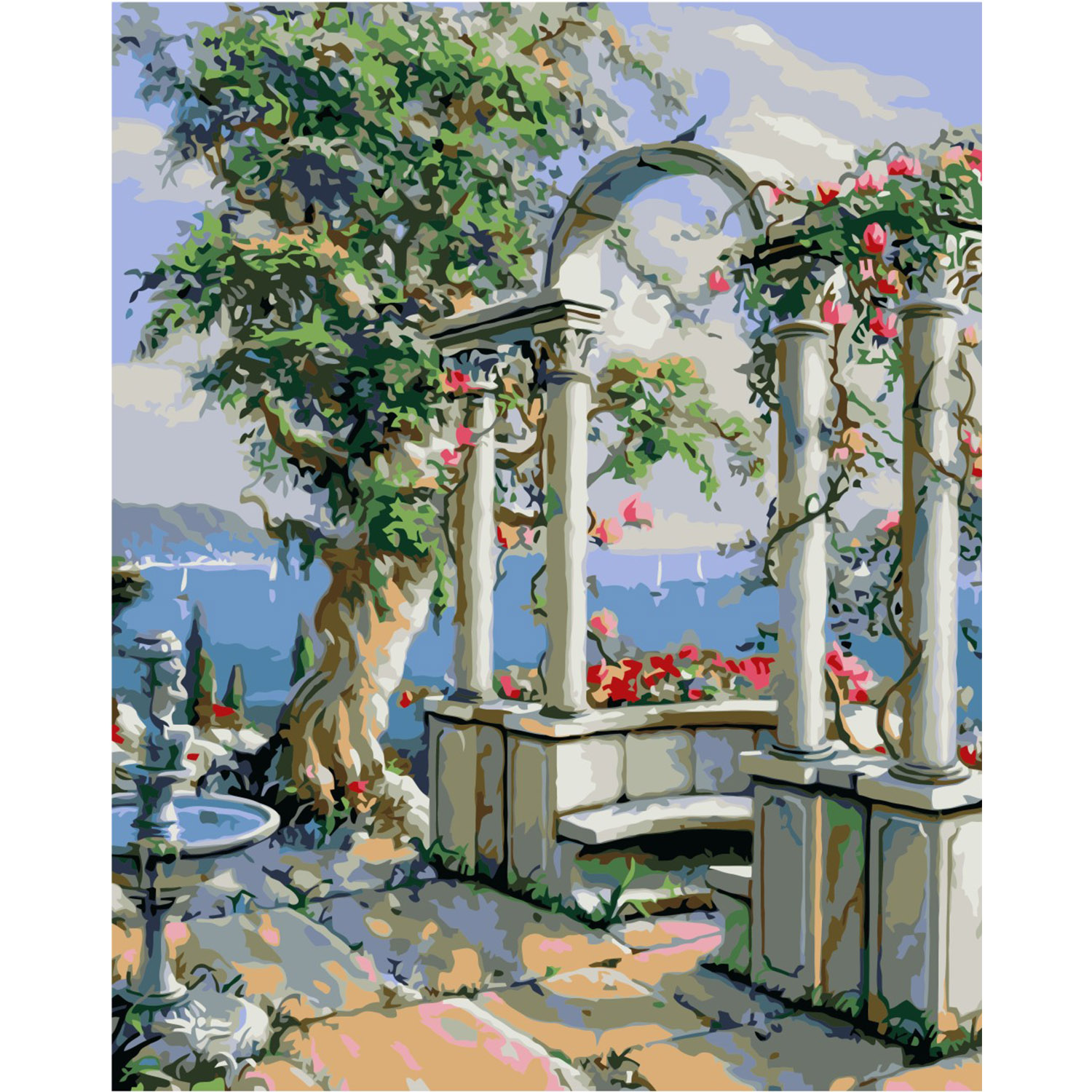 Set for painting by numbers VA-0393 "Ancient arch" size 40x50 cm