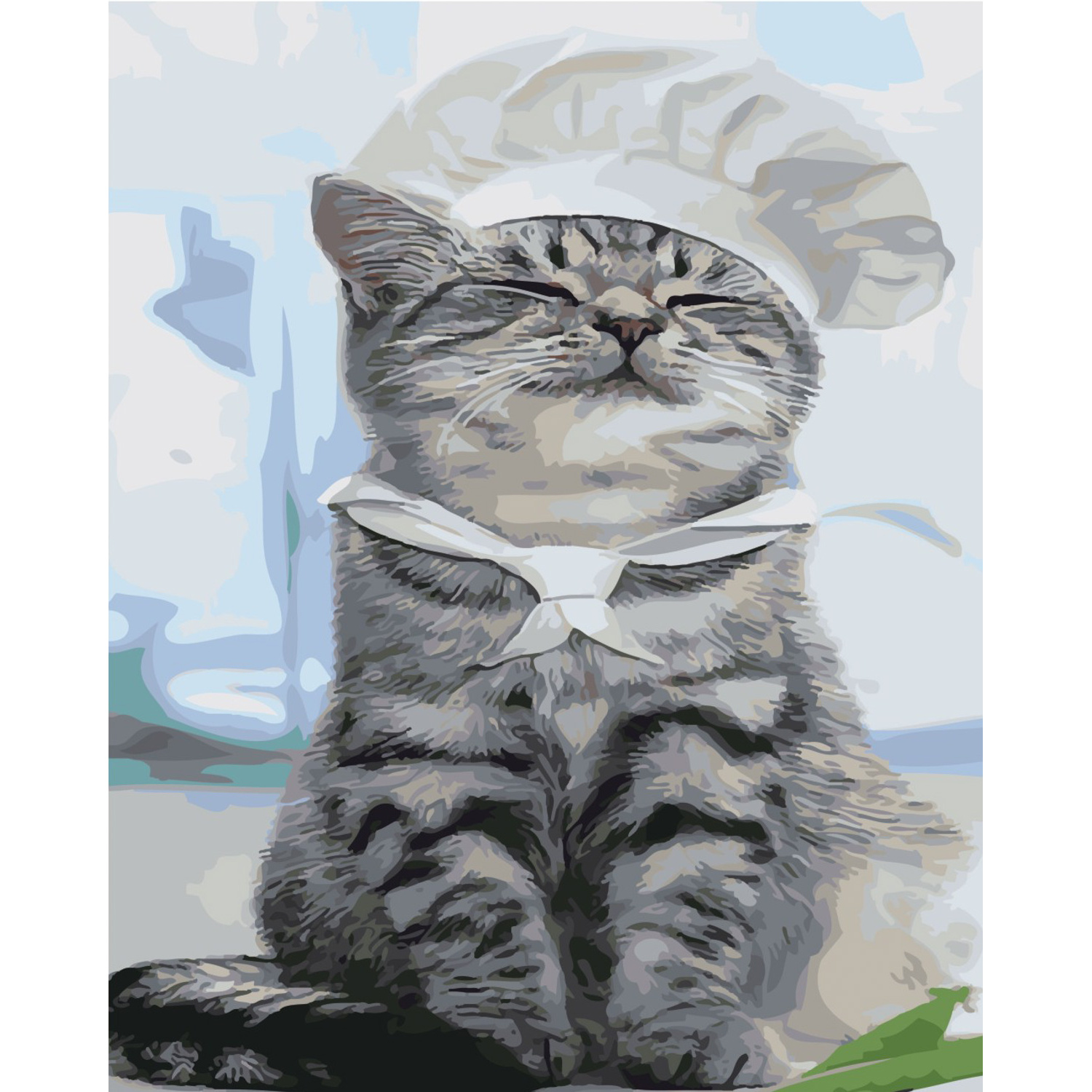 Painting by numbers SY6500 "Fluffy Chef", size 40x50 cm