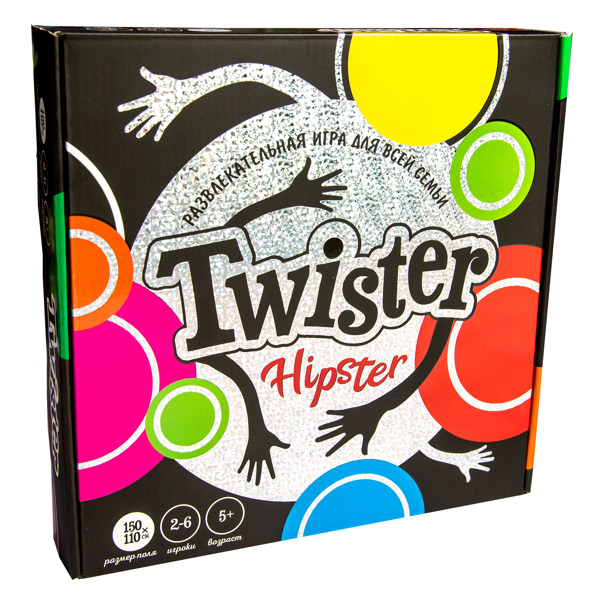 Entertaining game 30325 (rus) "Twister-hipster", in a box of 25-25,5-5,3 cm
