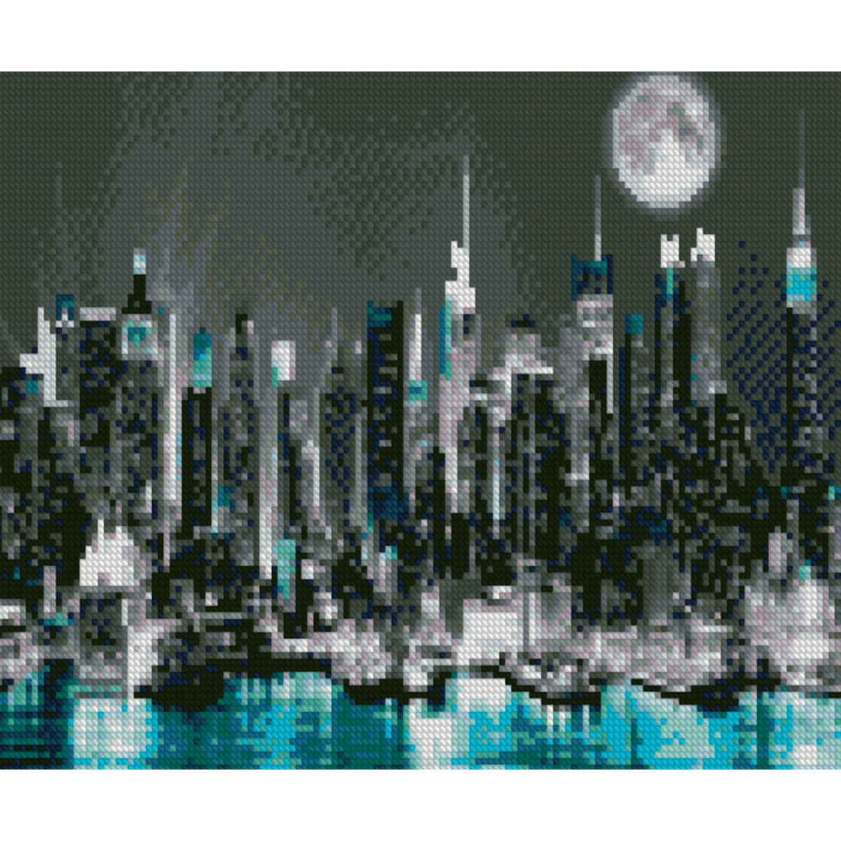 Diamond mosaic Premium HX058 "New York City", size 30x40 cm
