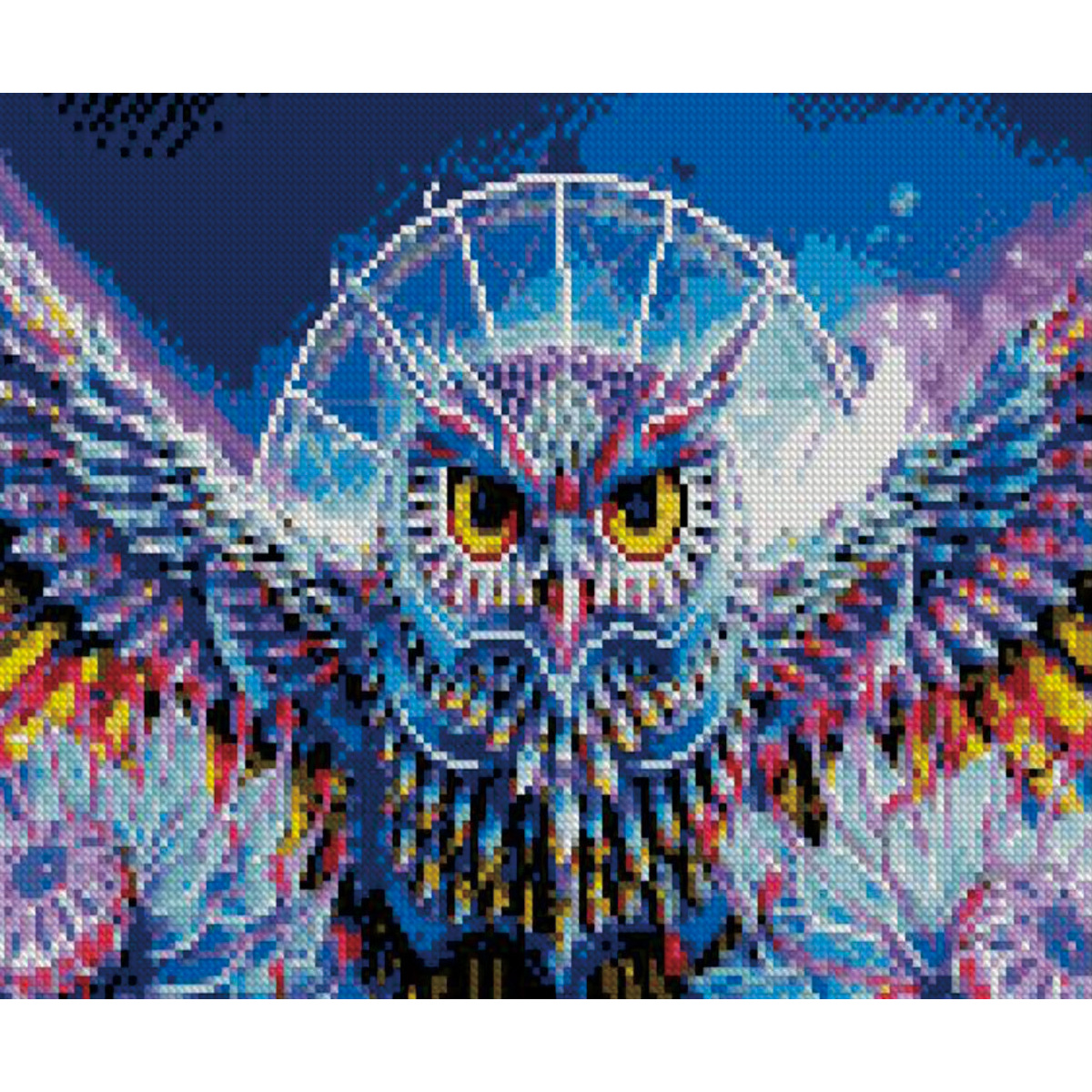 Diamond mosaic Premium HX111 "Owl look", size 30x40 cm