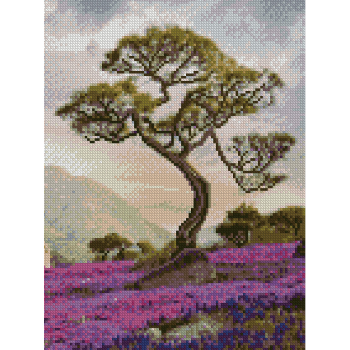 Diamond mosaic Premium HX181 "Mysterious tree", size 30x40 cm