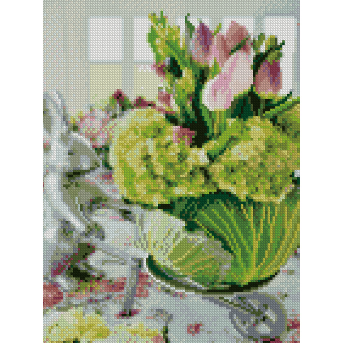 Diamond mosaic Premium HX199 "Cabbage bouquet", size 30x40 cm