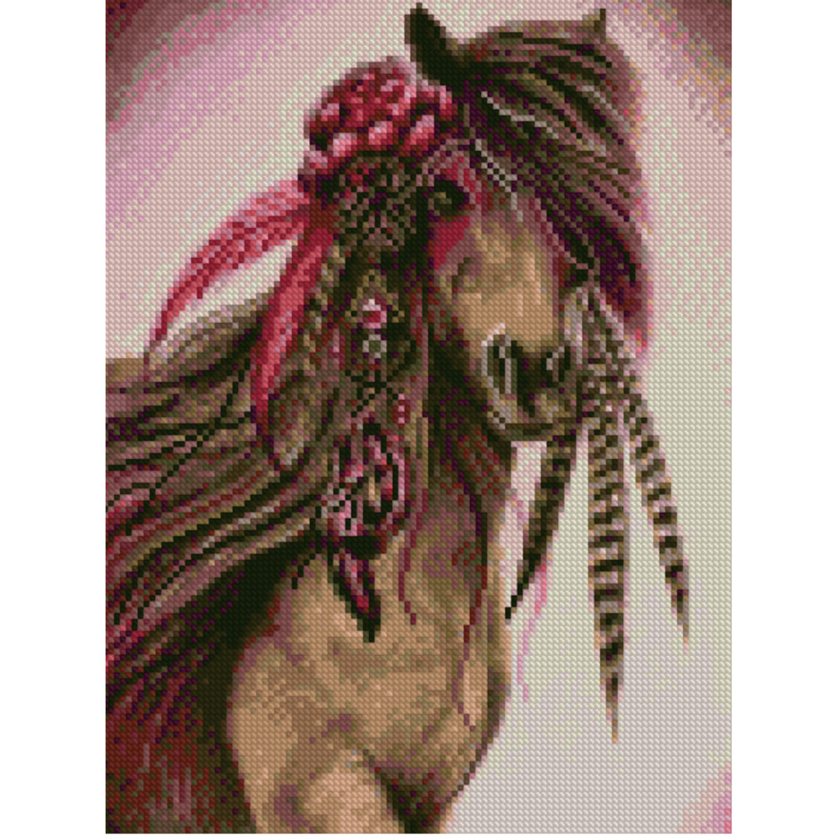 Diamond mosaic Premium HX213 "Fairytale horse", size 30x40 cm