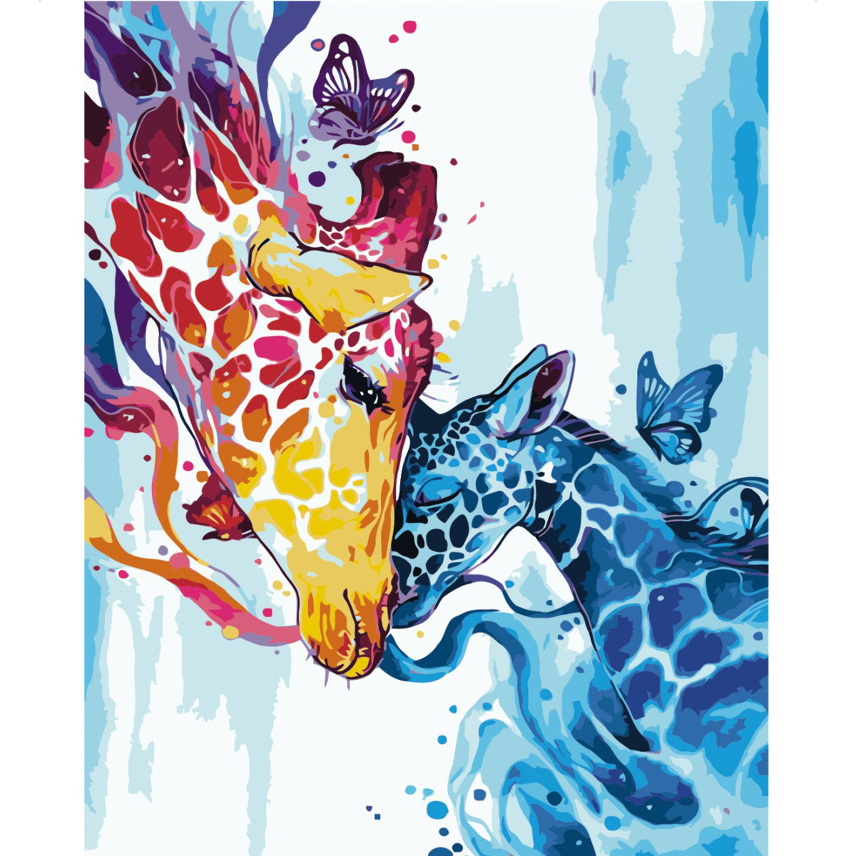 Ніжність жирафів з лаком см VAm-2220