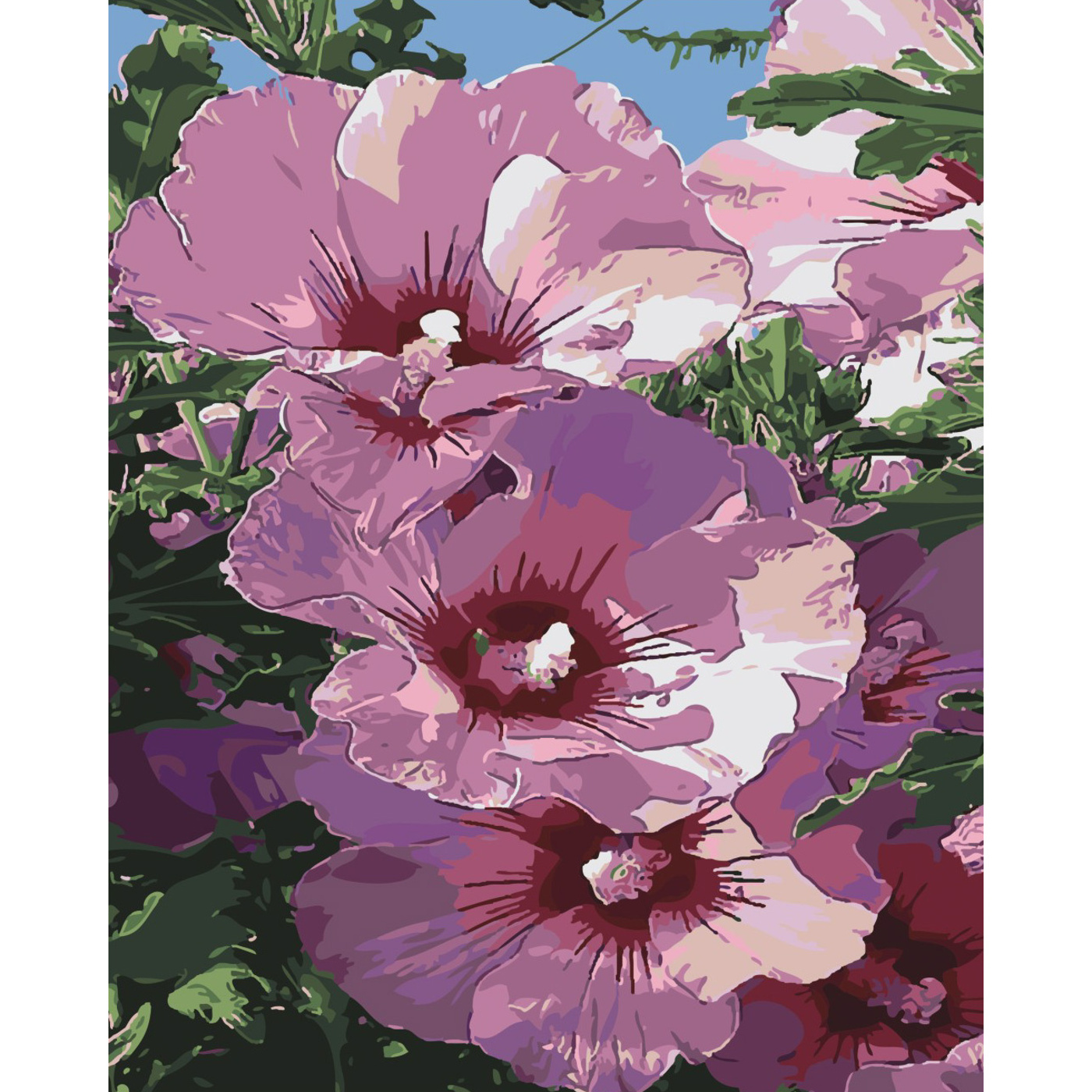 Мальви з лаком см SY6436