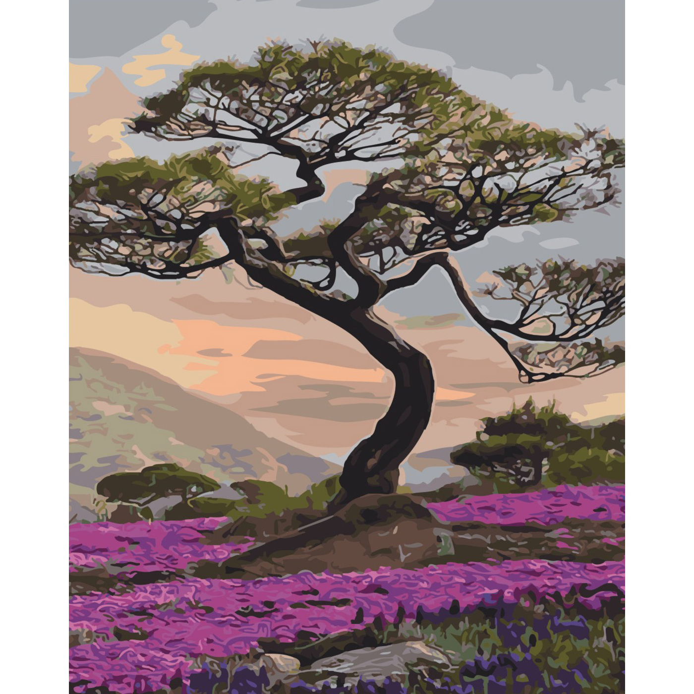 Set for painting by numbers SY6456 "Mysterious tree", size 40x50 cm