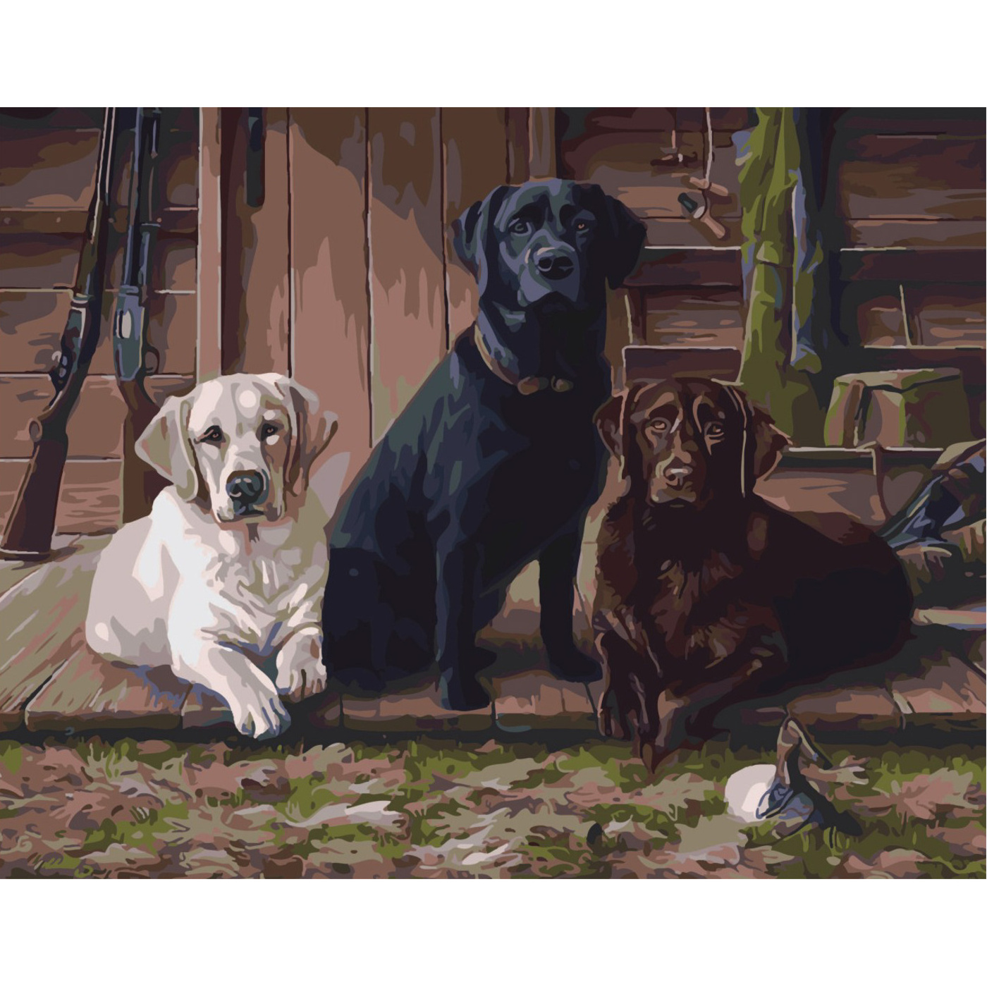 Set for painting by numbers SY6494 "Faithful guards", size 40x50 cm