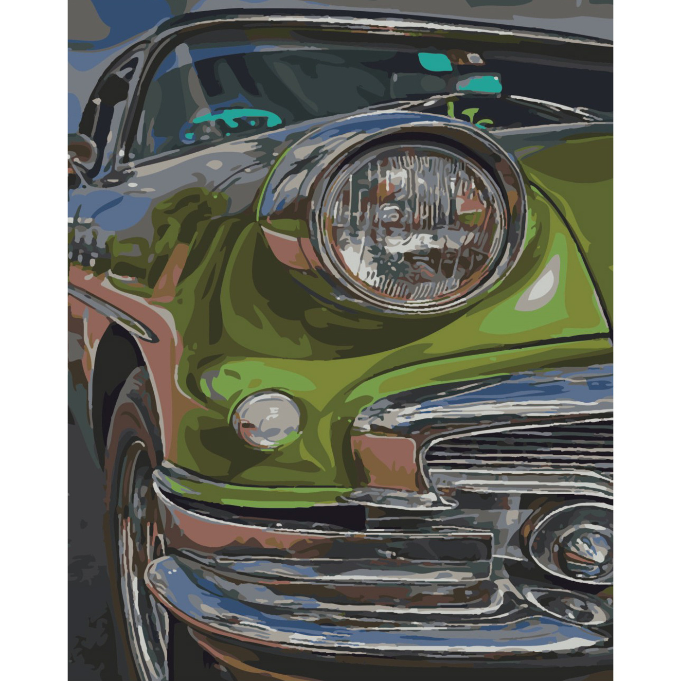 Set for painting by numbers SY6515 "Eye of the car", size 40x50 cm