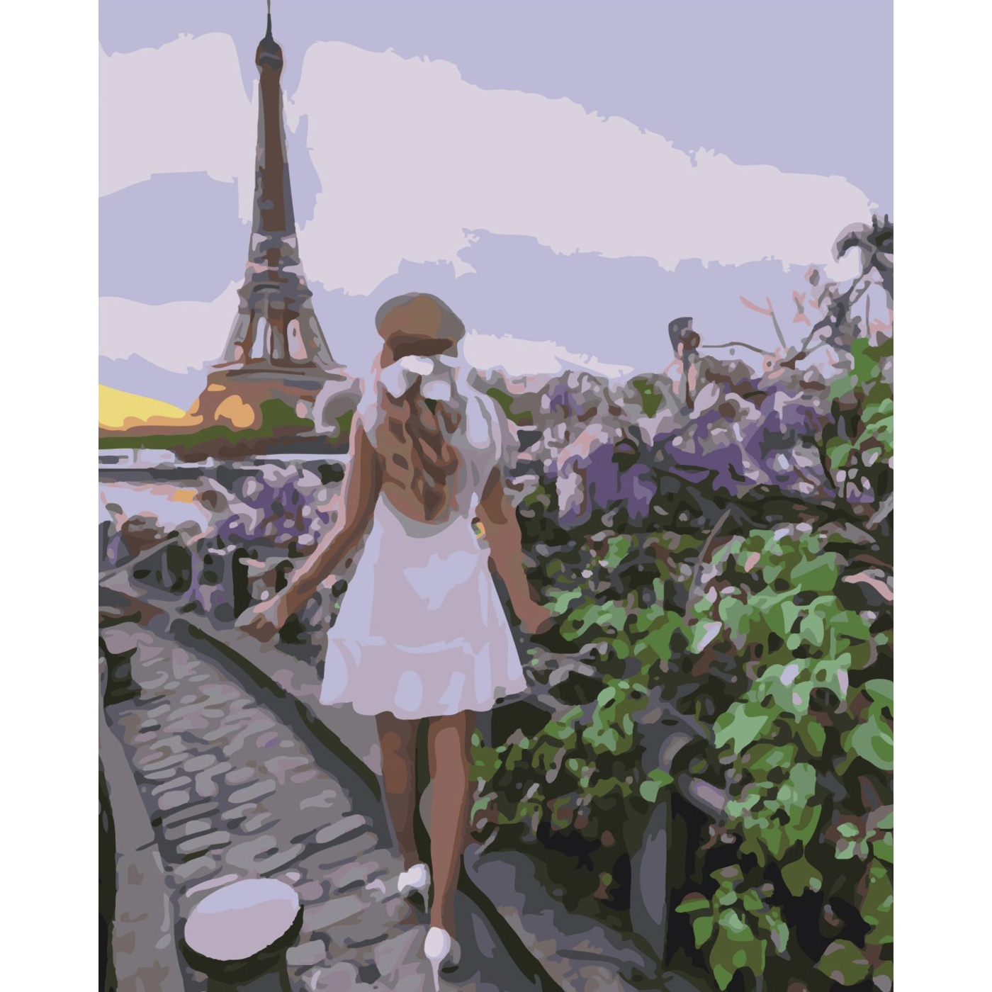 Set for painting by numbers SY6534 "Walk through Paris", size 40x50 cm