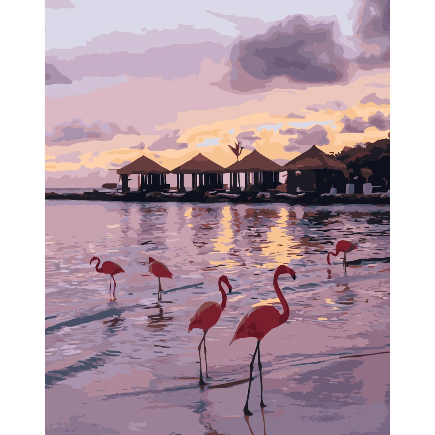 Фламінго у Домінікані з лаком см VA-3324