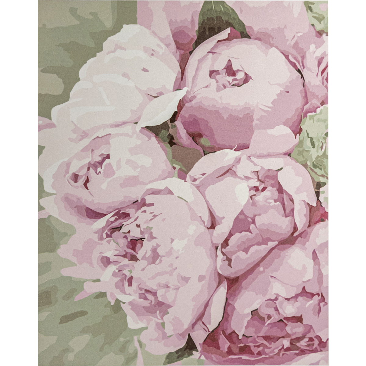 Paint by number Premium with varnish and level VA-3365 "Delicate petals", with varnish and level size 40x50 cm