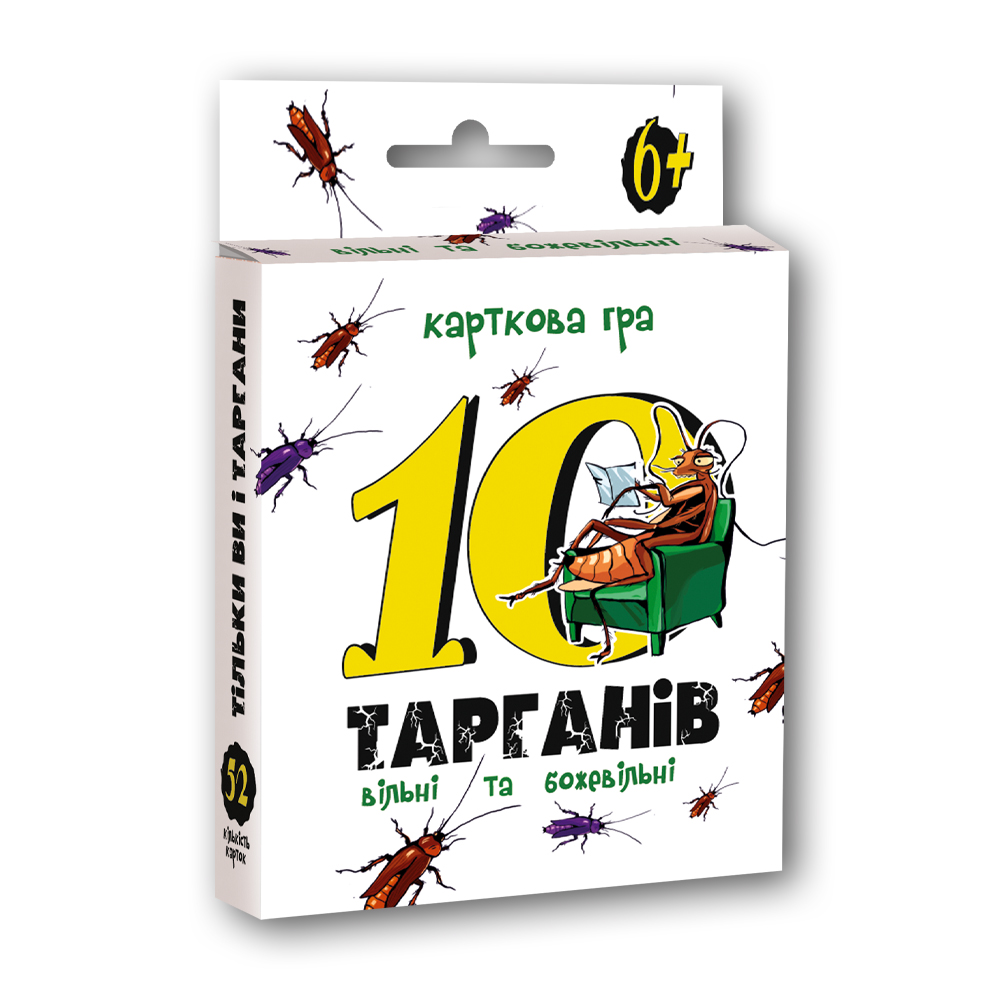 Настольная Игра Strateg 10 тараканов на украинском языке (30232)