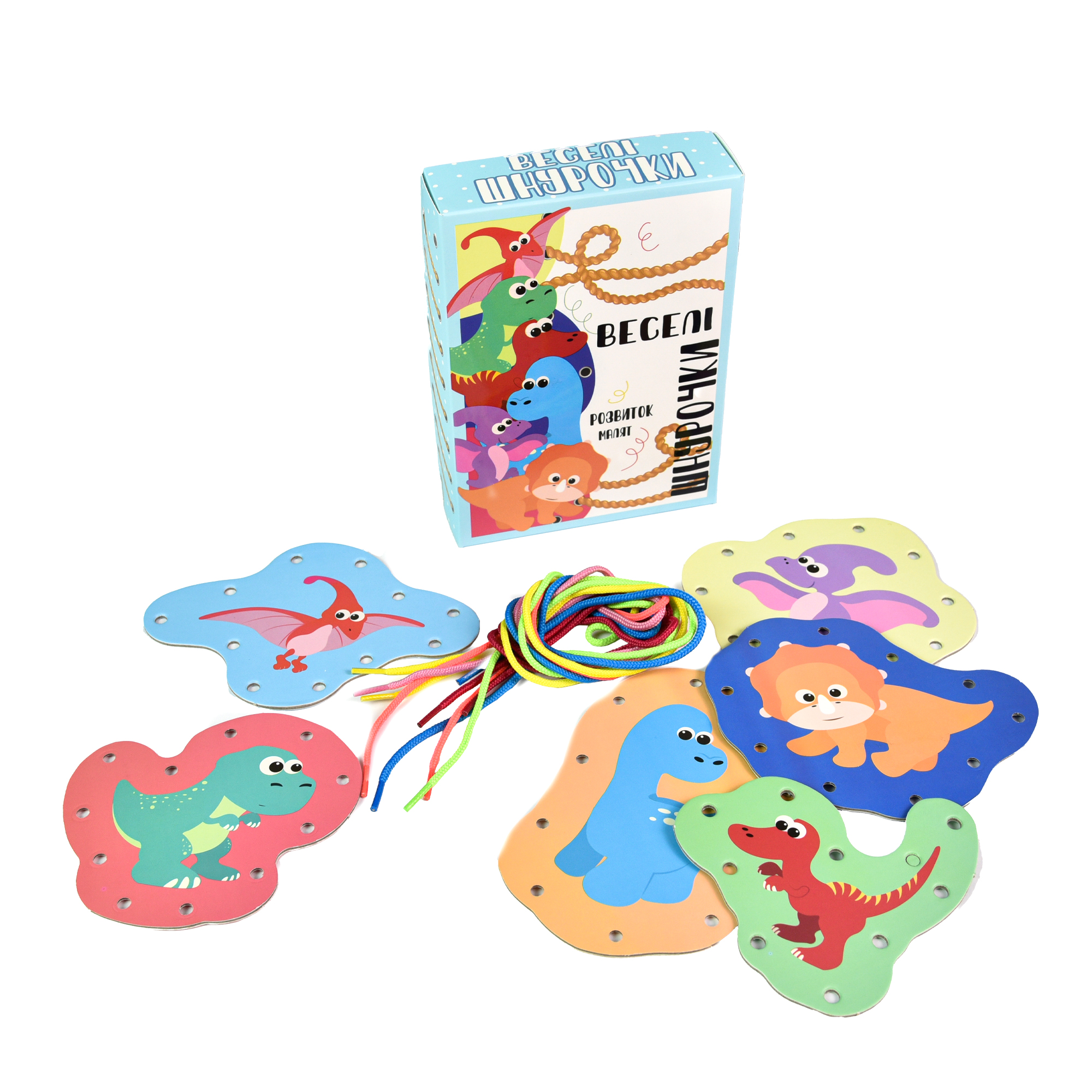 Board game Strateg Funny shoelaces dinosaurs 30524