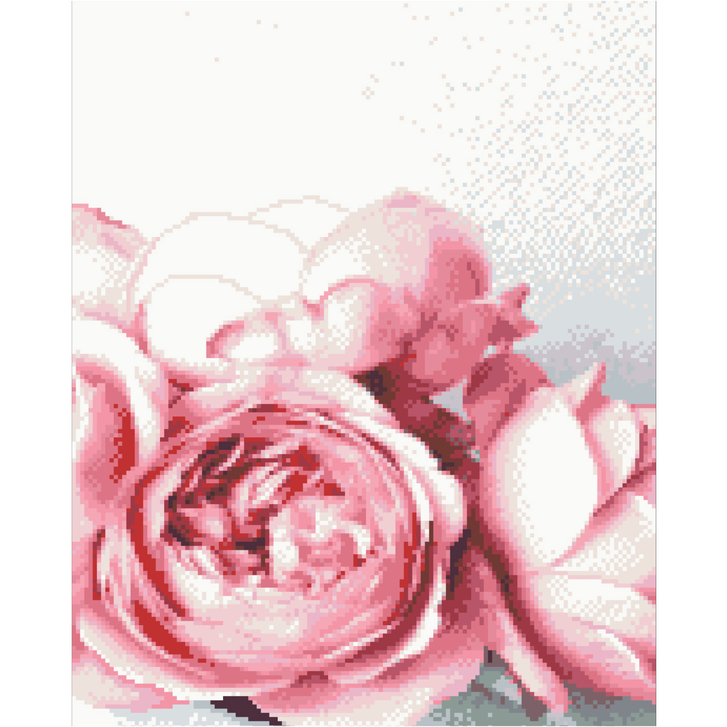 Алмазная картина Strateg ПРЕМИУМ Розовые пионы размером 40х50 см FA40881