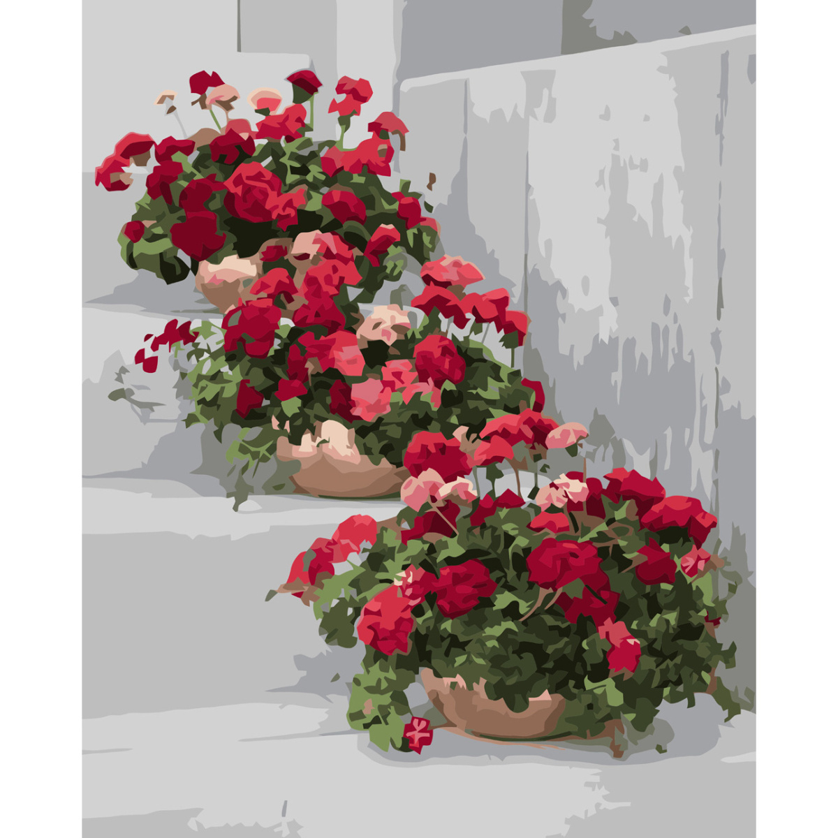 Квітучі вазони з лаком 